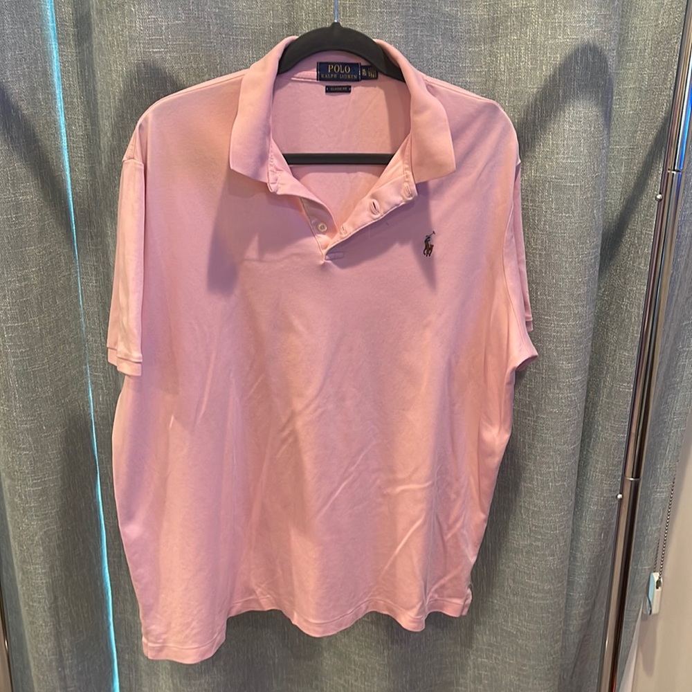 Polo by Ralph Lauren - Soft Cotton Classic Fit Polo Shirt - Pink - XL